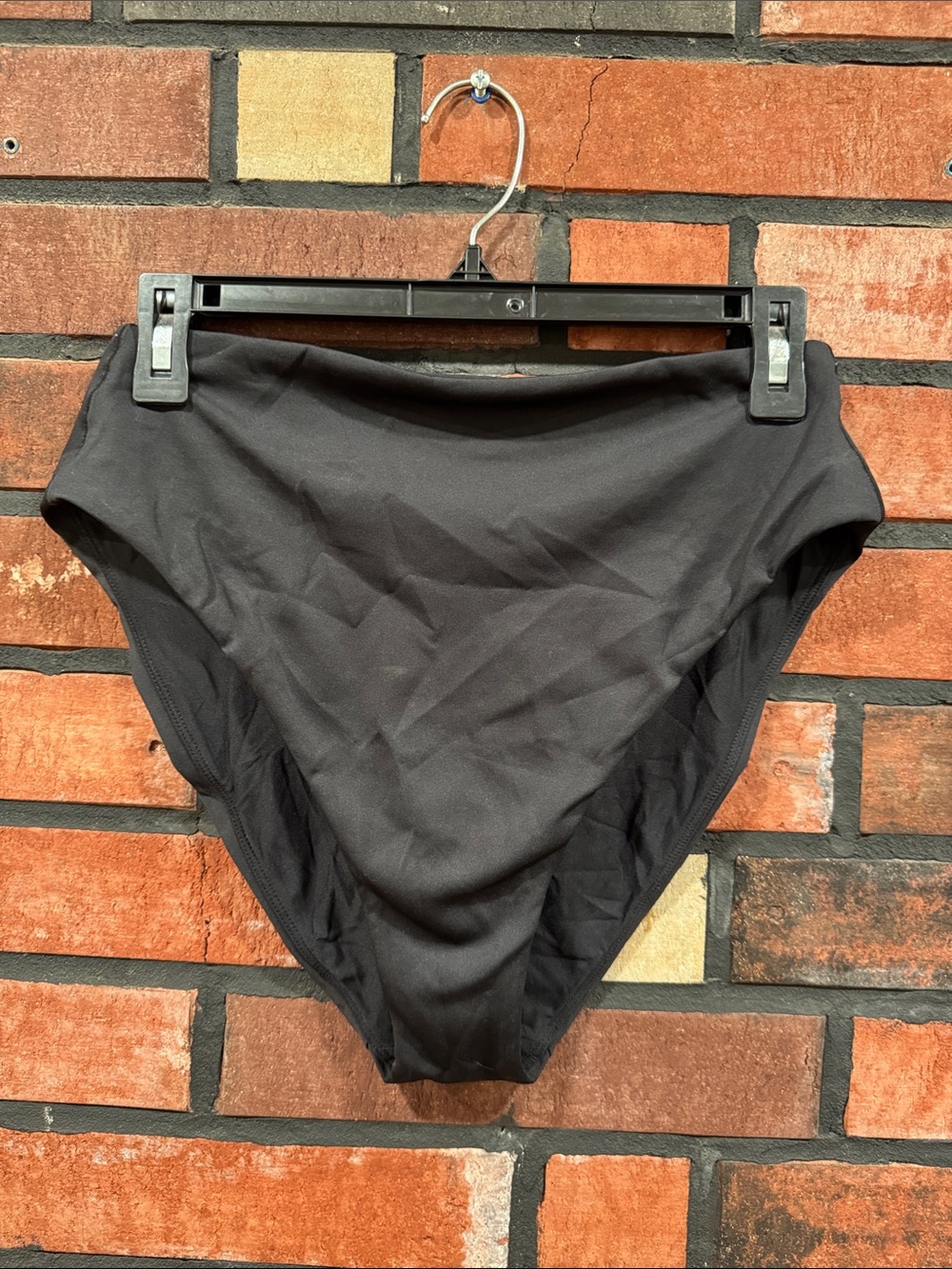 left on friday Black High-Cut Swim Bottoms